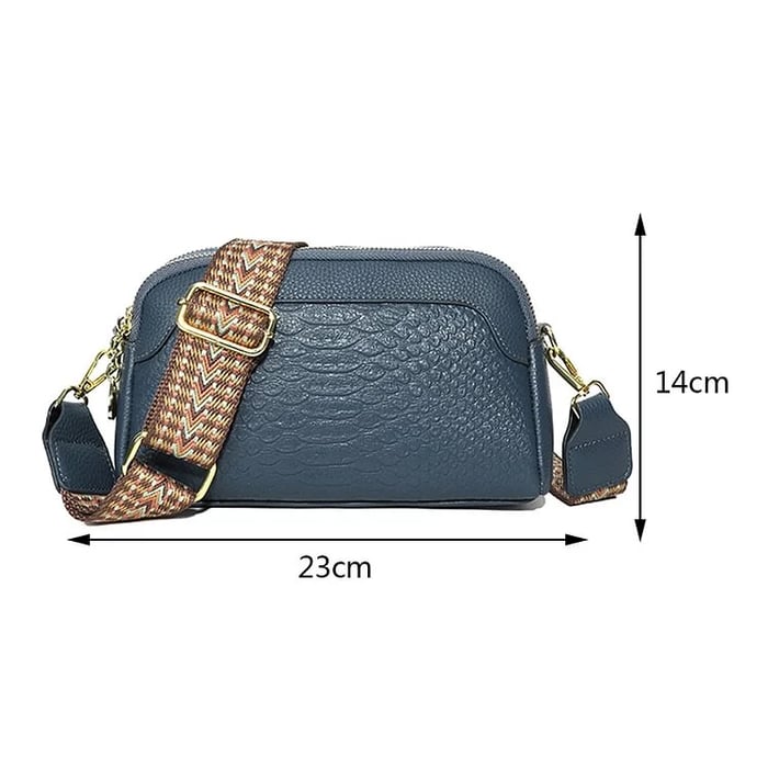 Ilaria® | Elegante Fascino Borsa a Tracolla Mini con Motivo Coccodrillo