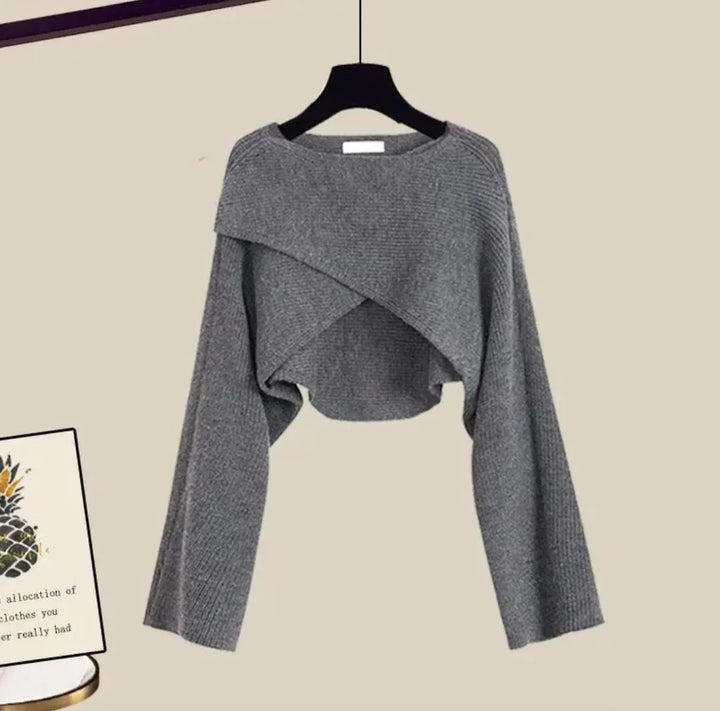 Tina | Set in Cashmere a Tre Pezzi con Maniche Lunghe