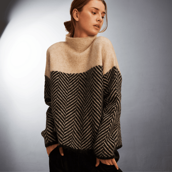 Ninfea® | Maglione a collo alto sostenibile in cotone Premium