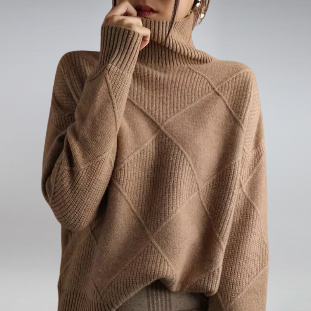 Francesca | Pullover in Cashmere Morbido con Collo Alto