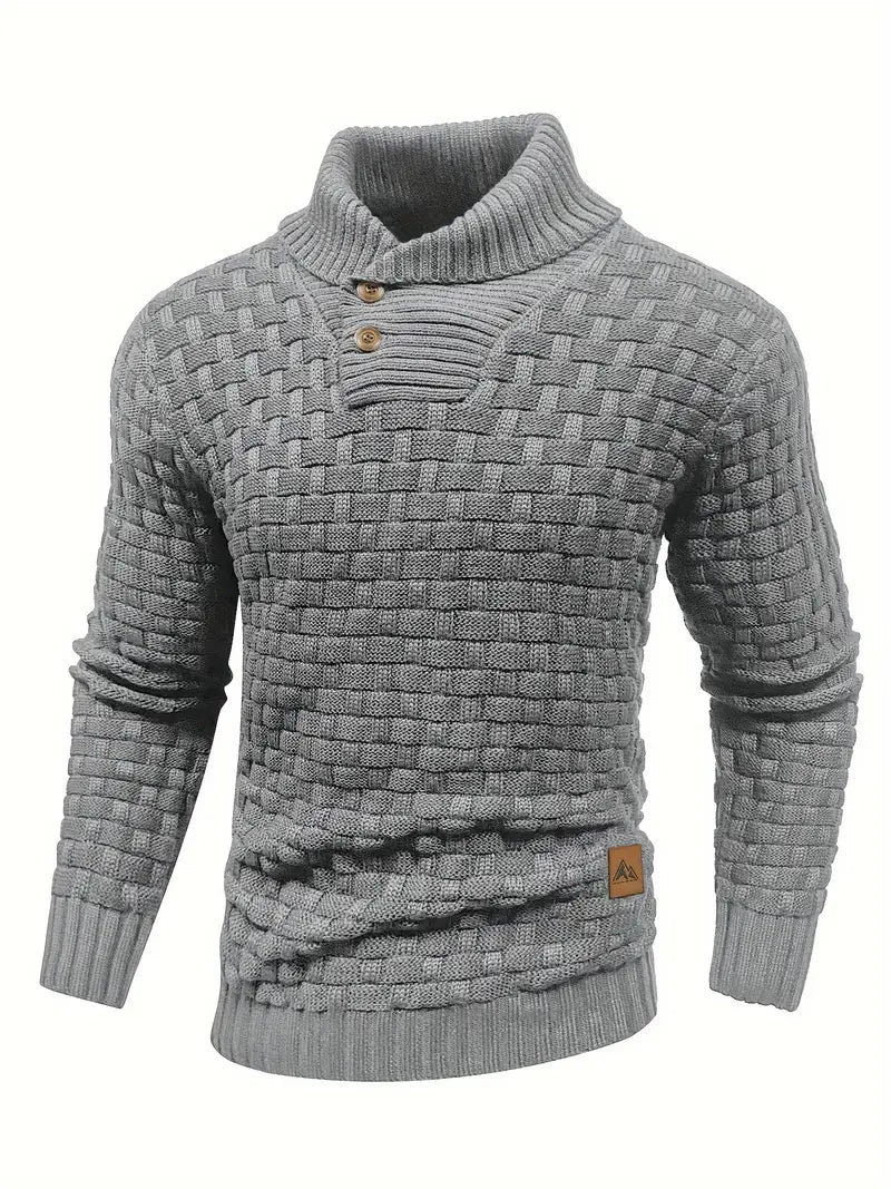 AVANO™ | Maglione a collo alto con chiusura a bottone