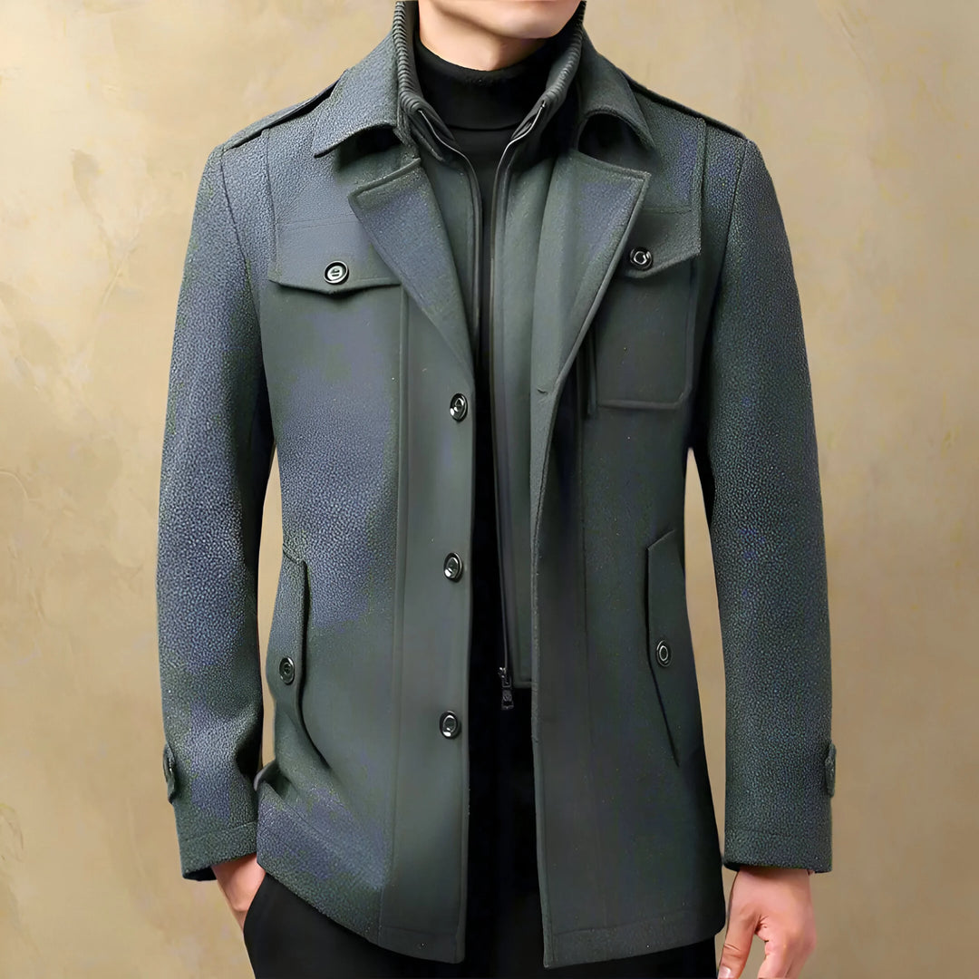 Tommaso® | elegante cappotto premium da uomo con doppio colletto