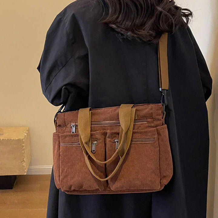 Rinalda® | Borsa Tote in Corduroy Urbano