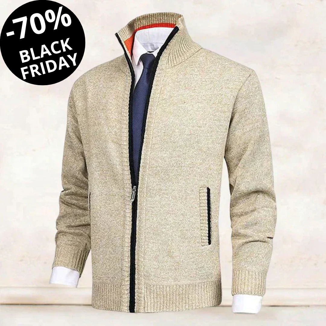 LUIGI™ | CARDIGAN PREMIUM CON ZIP E DOLCEVITA