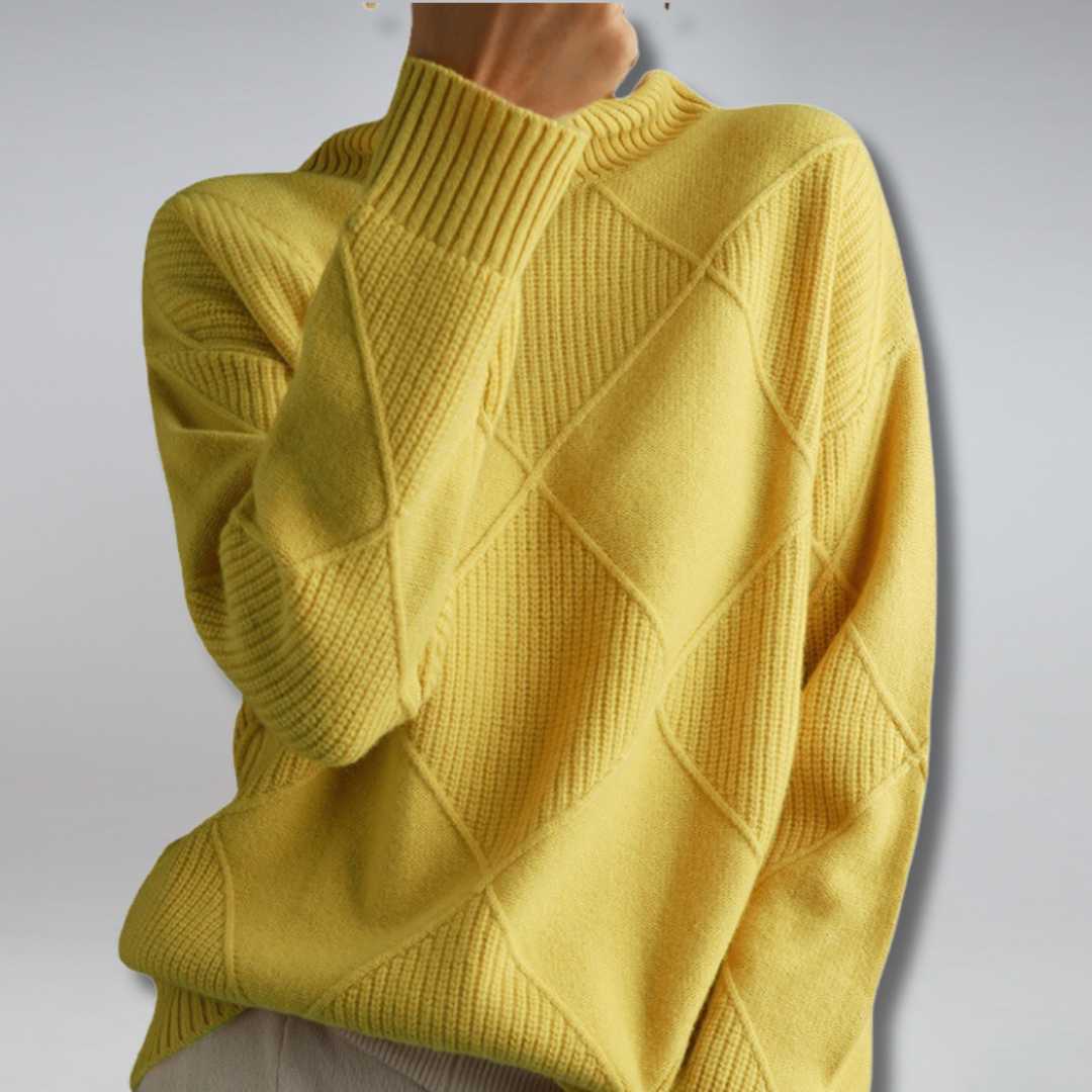 Francesca | Pullover in Cashmere Morbido con Collo Alto