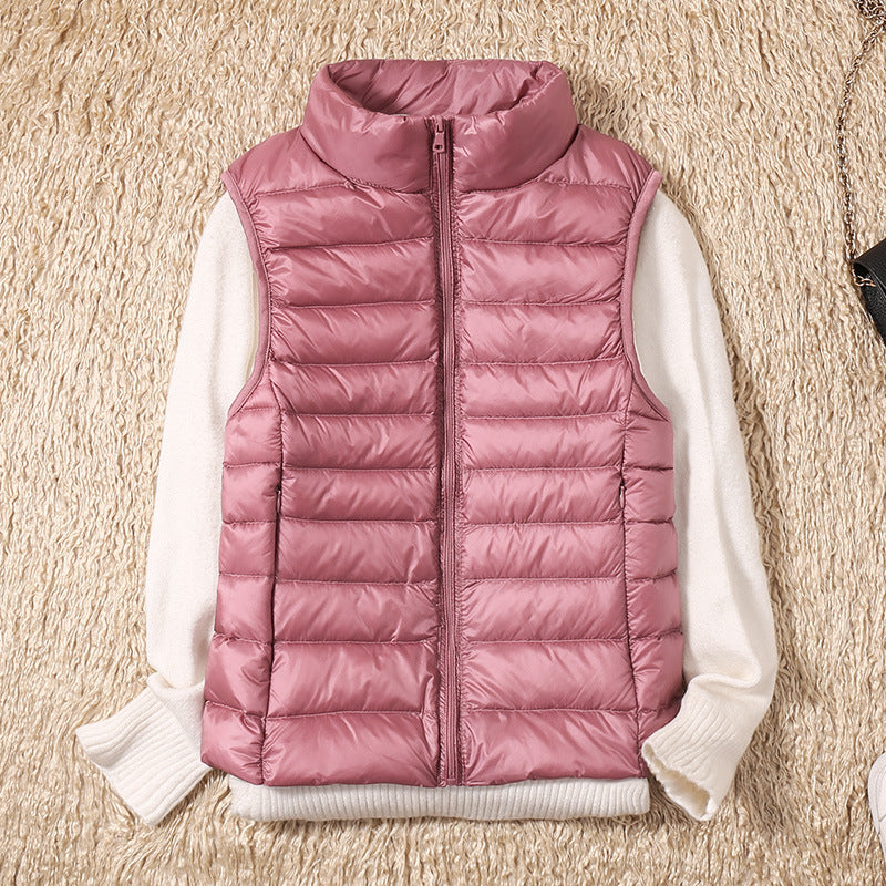 Ginevra - Nuovo gilet inverno con piume d'anatra bianche