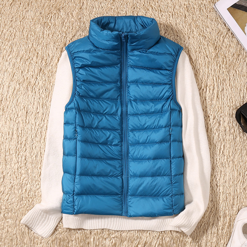 Arrighi | gilet inverno con piume d'anatra bianche