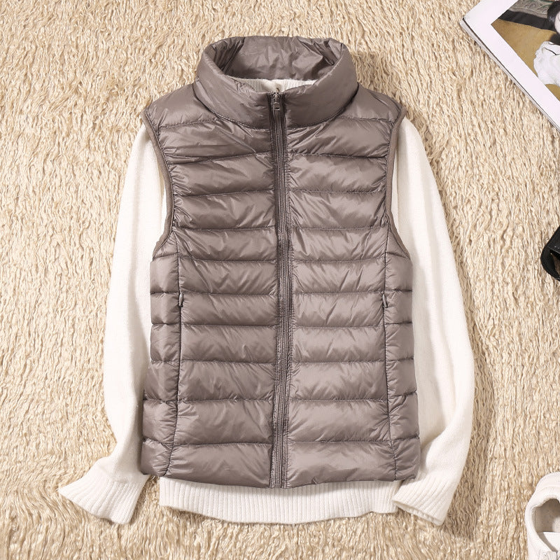 Arrighi | gilet inverno con piume d'anatra bianche