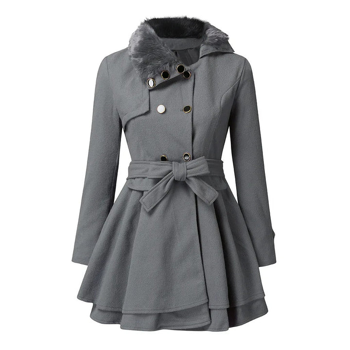 Yena® | Trench chic con pelliccia vegana