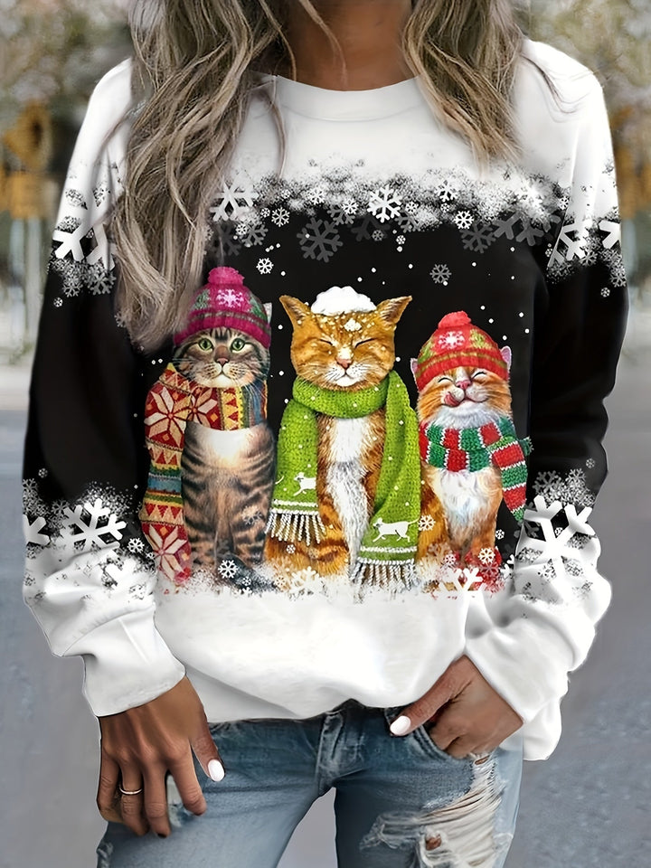 Aurora® | Maglione di Natale con Gatto