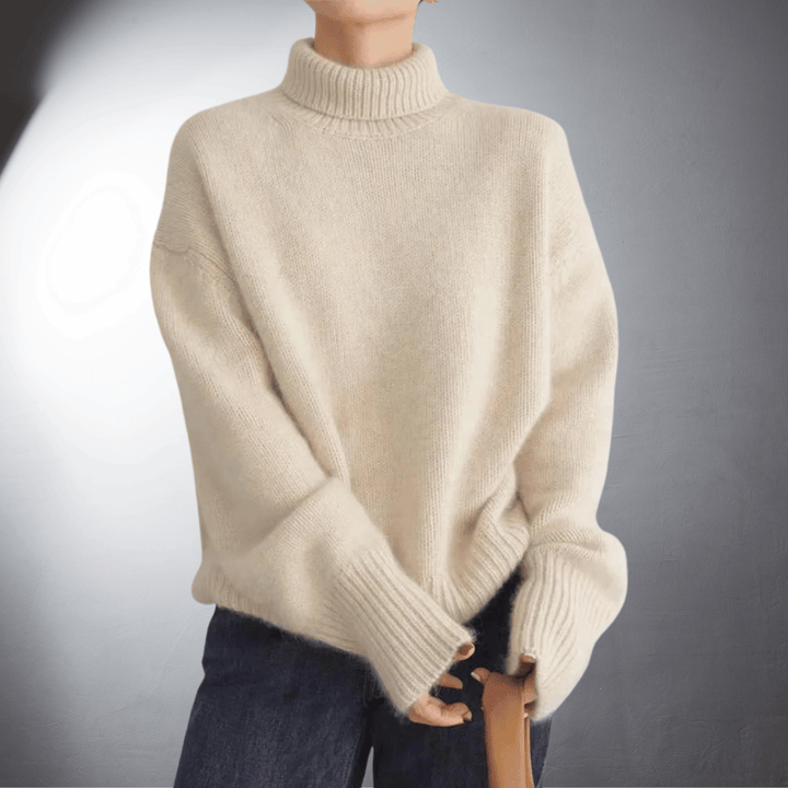 Alessia® | Maglione a collo alto in morbido cashmere Premium