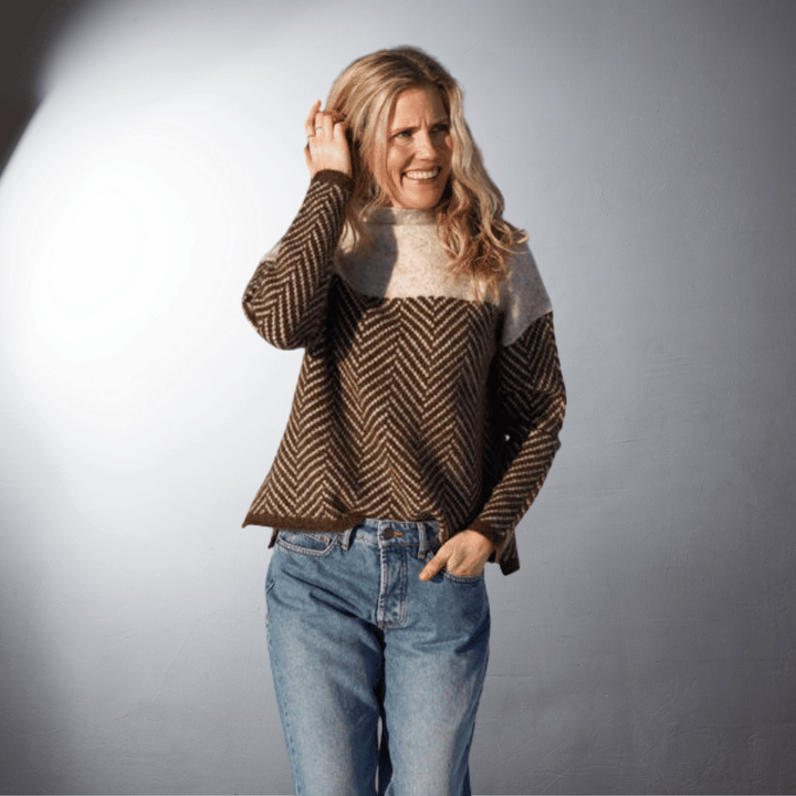 Ninfea® | Maglione a collo alto sostenibile in cotone Premium