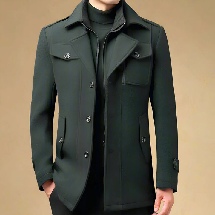 Tommaso® | elegante cappotto premium da uomo con doppio colletto