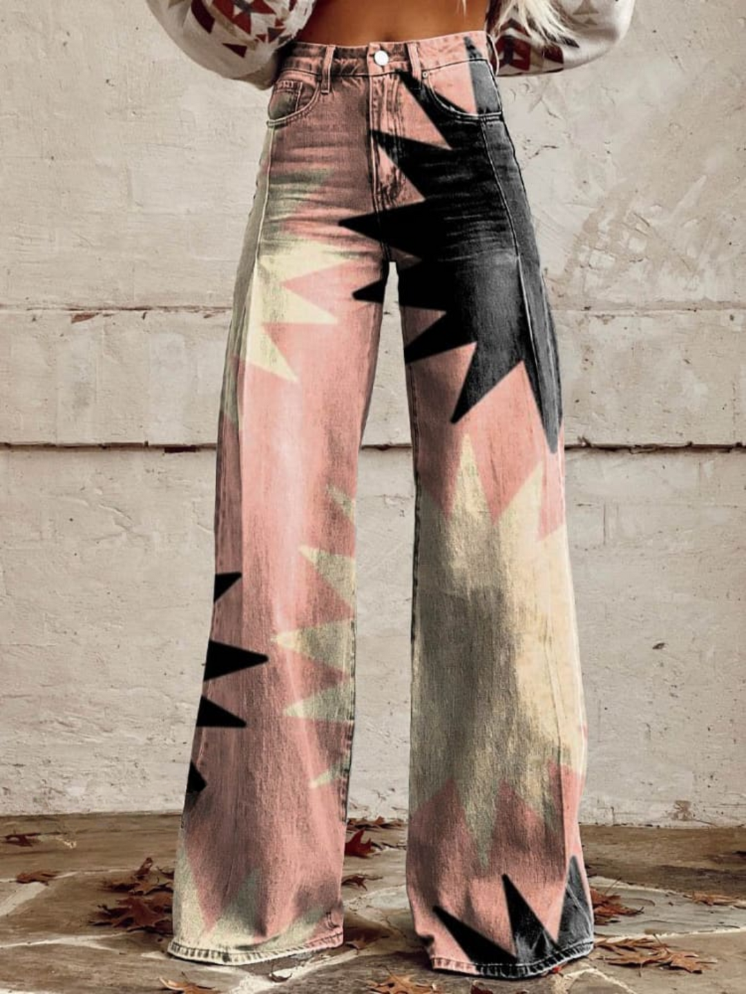 ALESSIA® | PANTALONI A GAMBALARGA PINK EXPLOSION