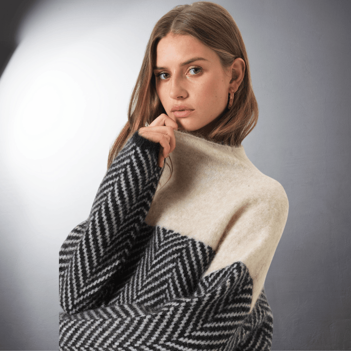 Ninfea® | Maglione a collo alto sostenibile in cotone Premium