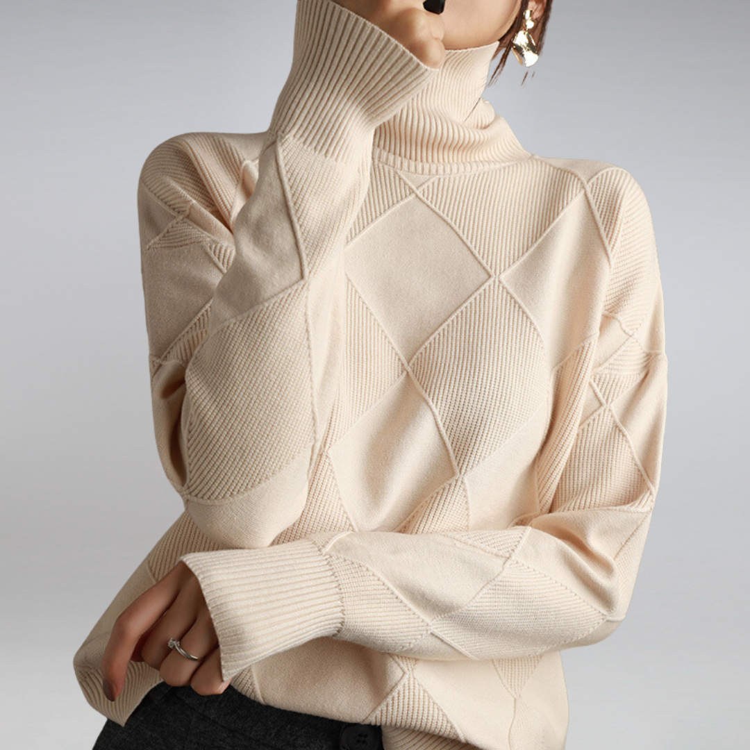 Francesca | Pullover in Cashmere Morbido con Collo Alto