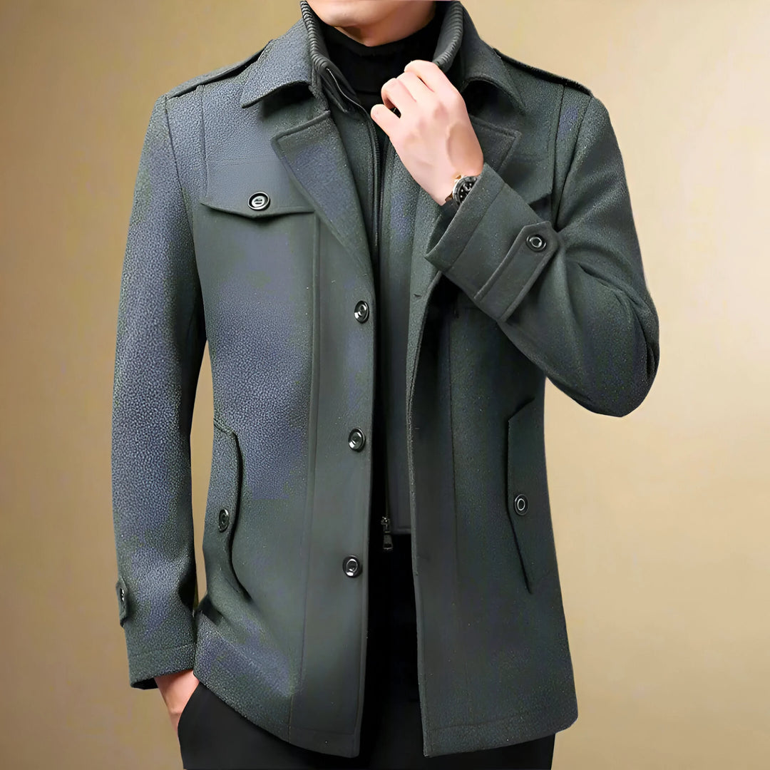 Tommaso® | elegante cappotto premium da uomo con doppio colletto