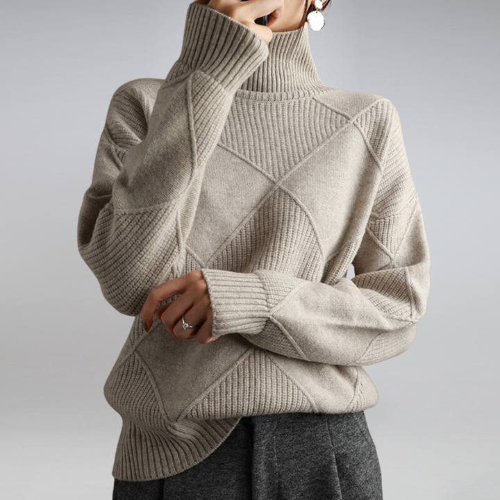 Francesca | Pullover in Cashmere Morbido con Collo Alto