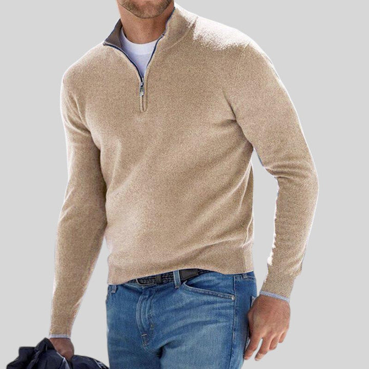 Vito® | Maglione da uomo Luxe a mezza zip