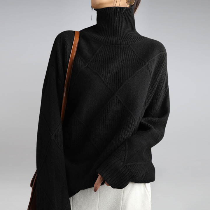 Francesca | Pullover in Cashmere Morbido con Collo Alto