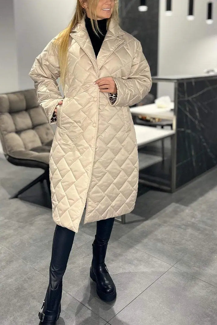 Martina® | Cappotto Puffer Lungo Oversize Trapuntato per Donne