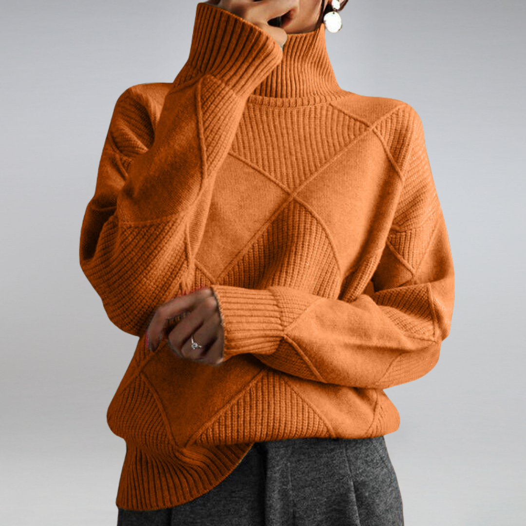 Francesca | Pullover in Cashmere Morbido con Collo Alto