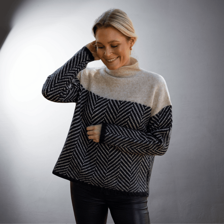 Ninfea® | Maglione a collo alto sostenibile in cotone Premium