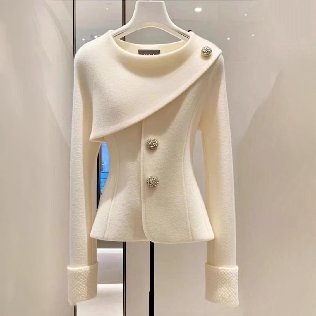 Alessandra® | Maglione Bianco Comodo a Maniche Lunghe