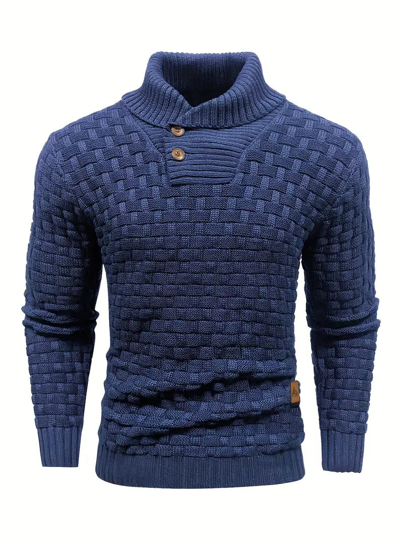 AVANO™ | Maglione a collo alto con chiusura a bottone