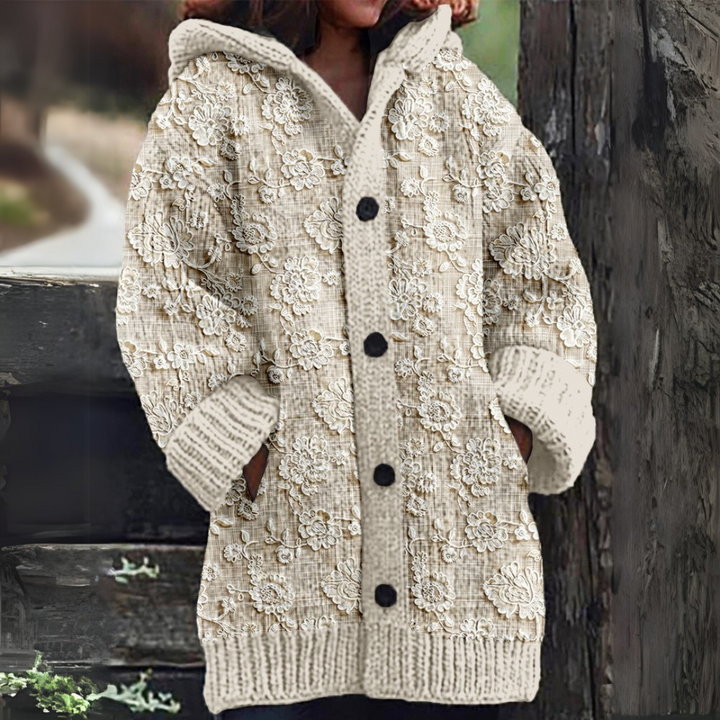 Elettra® | Cardigan invernale con cappuccio