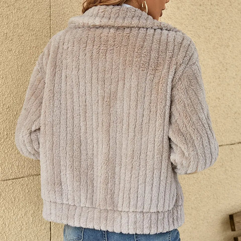 SVEVA® | CARDIGAN IN PELUCHE ELEGANTE