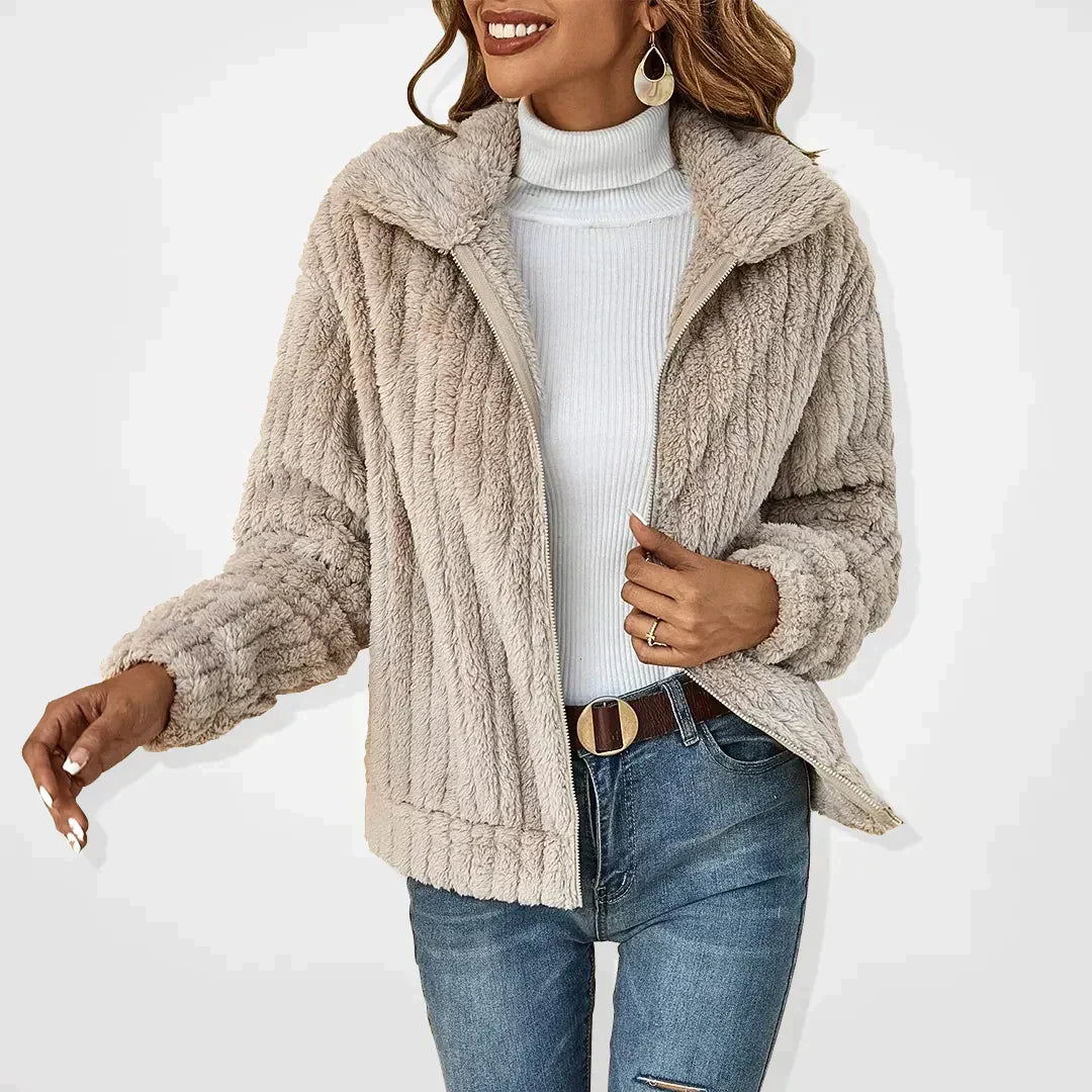 SVEVA® | CARDIGAN IN PELUCHE ELEGANTE