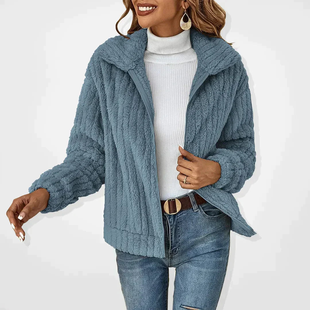 SVEVA® | CARDIGAN IN PELUCHE ELEGANTE