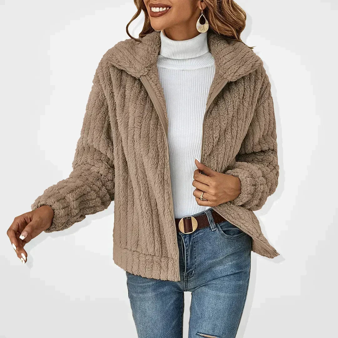 SVEVA® | CARDIGAN IN PELUCHE ELEGANTE