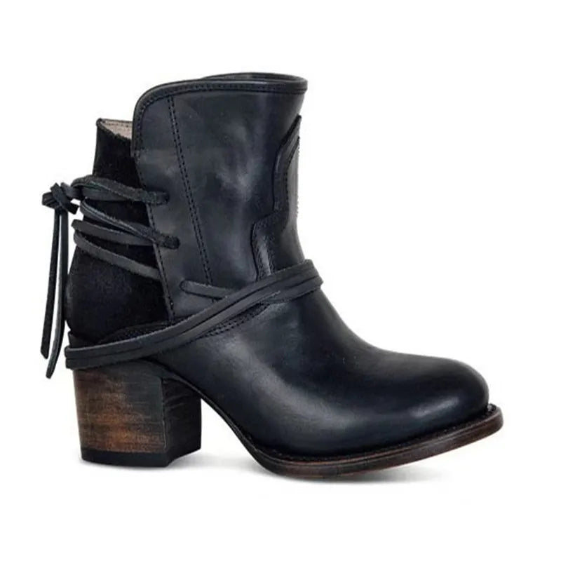 Mia® | Stivali western vintage in pelle premium