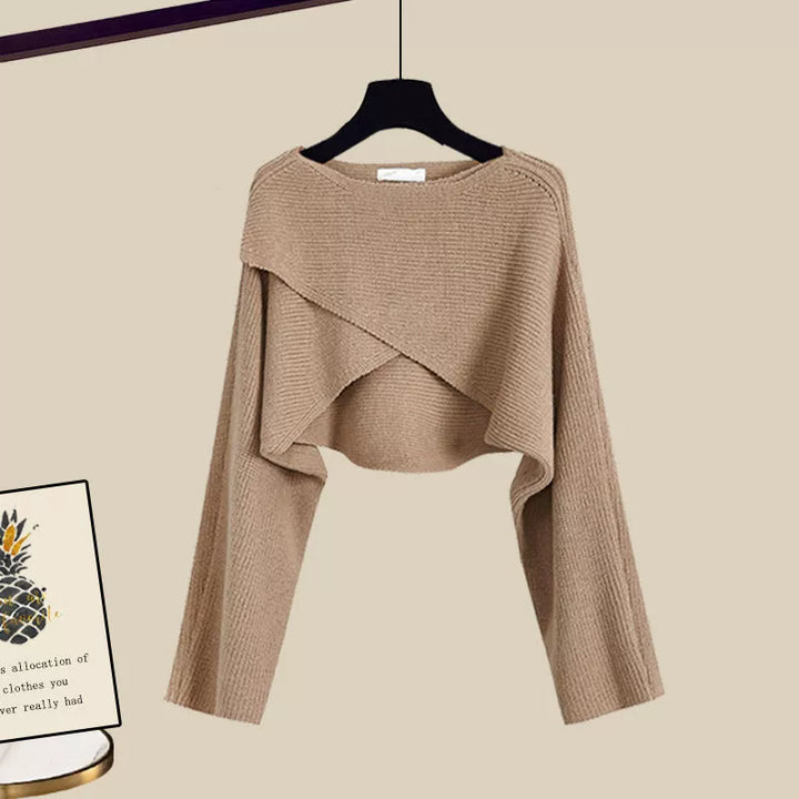 Tina | Set in Cashmere a Tre Pezzi con Maniche Lunghe