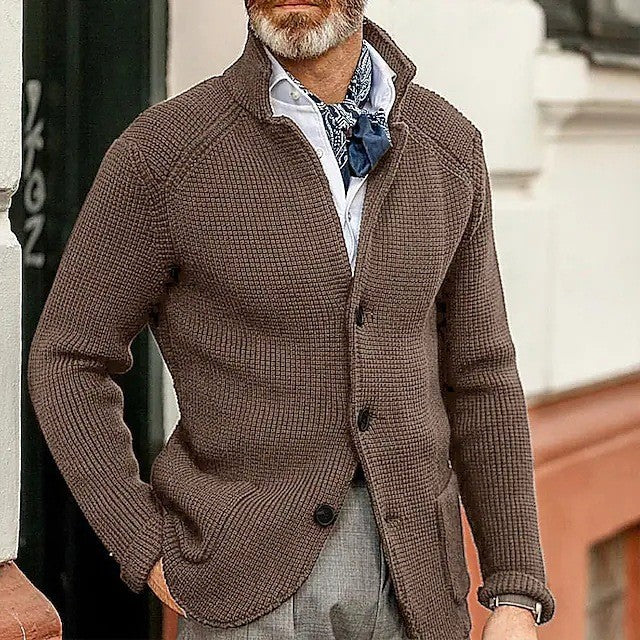 Ettore™ | Cardigan raffinato da uomo con chiusura a bottoni