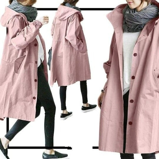 Amara™ - Cappotto Trench Classico con Bottoni e Antivento