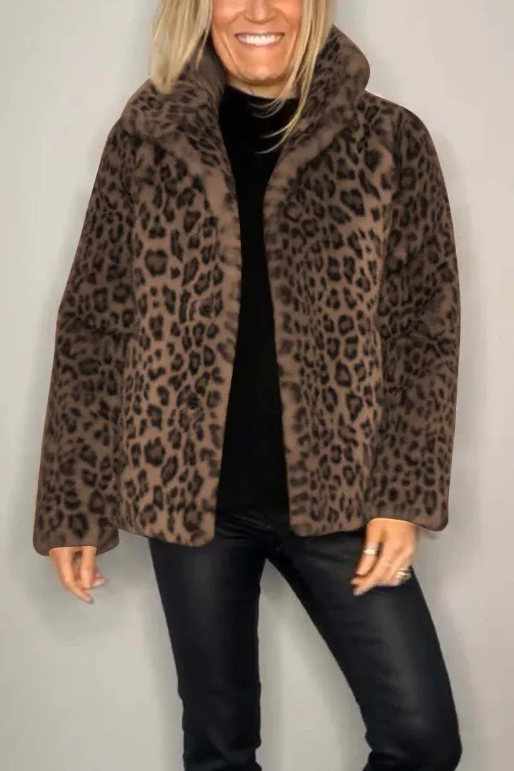 Brianna® | Cappotto stampa leopardata