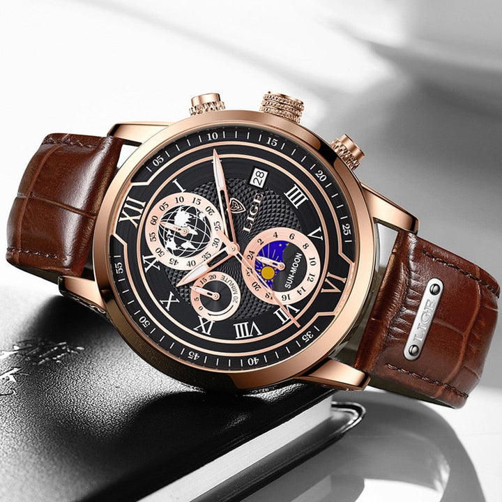 Rico® | Orologio Chronograph con Cinturino in Pelle Premium