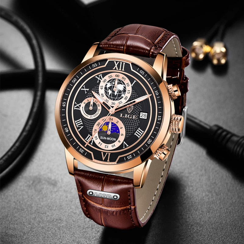 Rico® | Orologio Chronograph con Cinturino in Pelle Premium