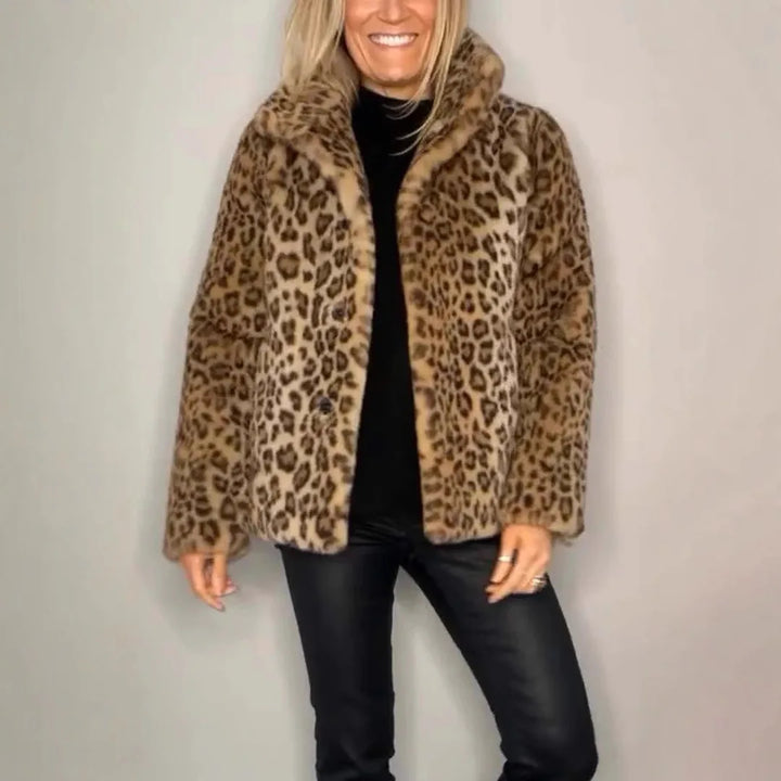 Brianna® | Cappotto stampa leopardata