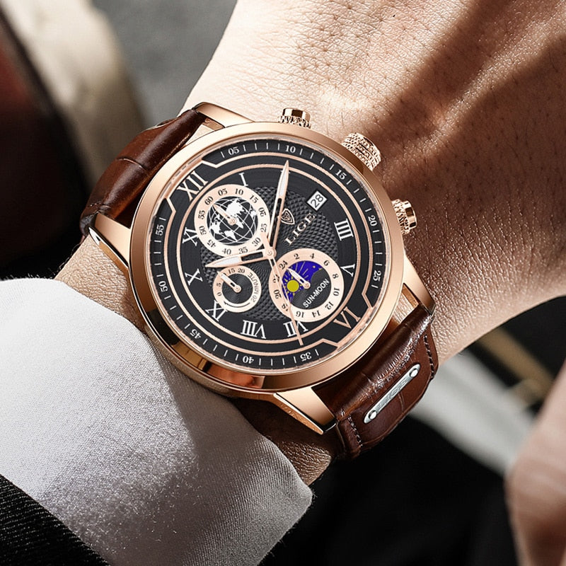 Rico® | Orologio Chronograph con Cinturino in Pelle Premium