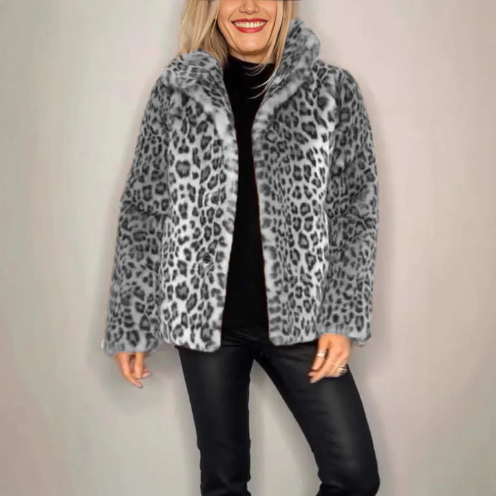 Brianna® | Cappotto stampa leopardata