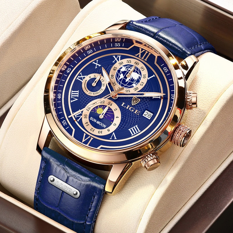 Rico® | Orologio Chronograph con Cinturino in Pelle Premium