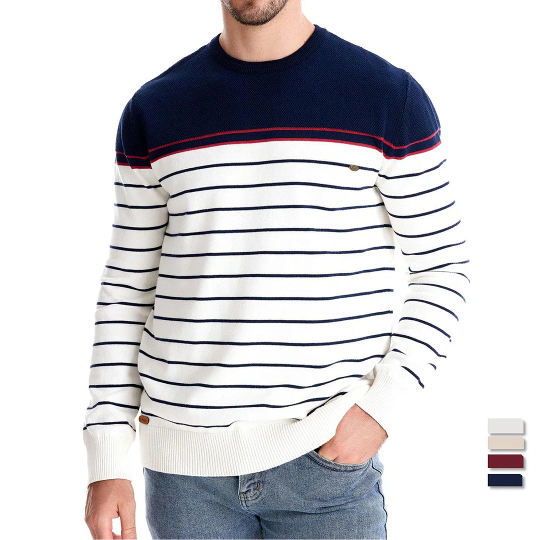 Leo® | Maglione da Uomo con Design a Strisce