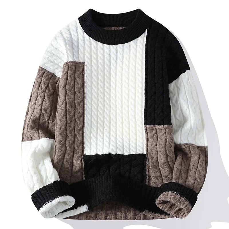 Alberto® | Maglione Color Block Casual per Uomini