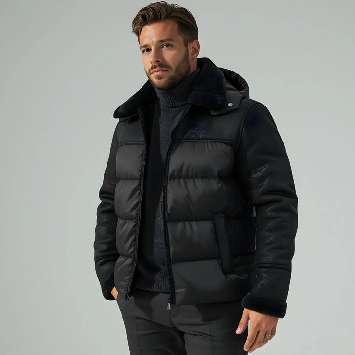 Giuseppe® | Giacca in pelle Premium Puffer