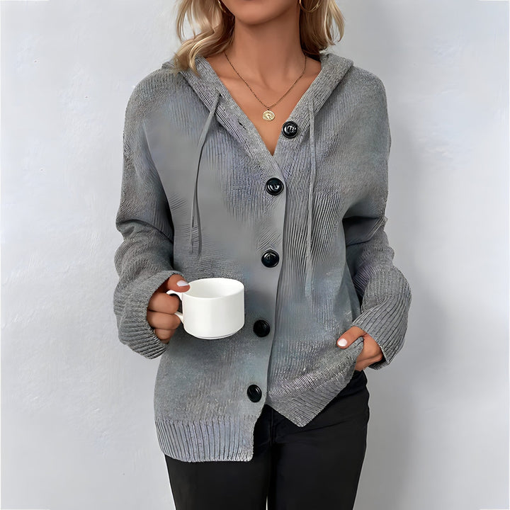 Gallia ™| Cardigan con cappuccio da donna