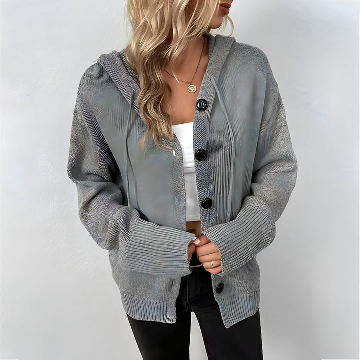 Gallia ™| Cardigan con cappuccio da donna